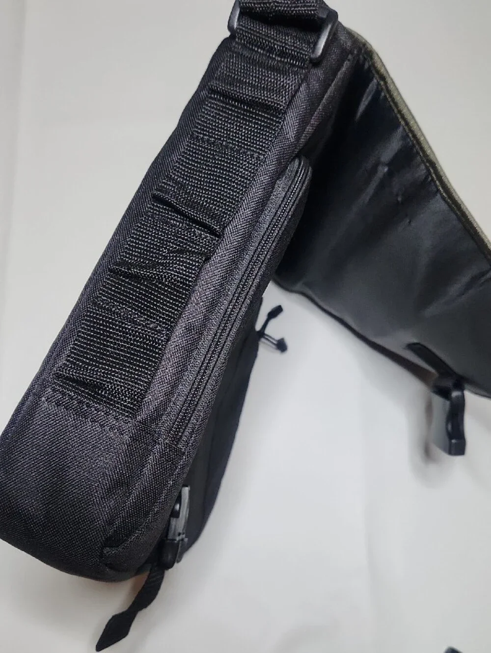 Lenovo Black and Olive Green Laptop Messenger Bag